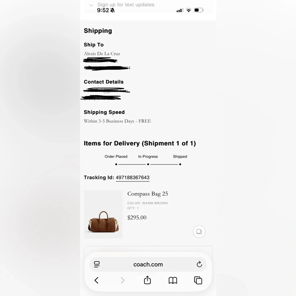 Coach Compass 25 Brown Suede - Picture 8 of 8